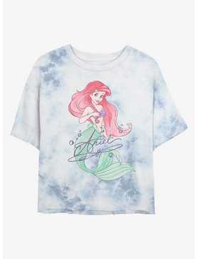 Disney The Little Mermaid Signed Ariel Tie-Dye Womens Crop T-Shirt, , hi-res