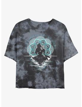 Disney The Little Mermaid Big Dreams Tie-Dye Womens Crop T-Shirt, , hi-res