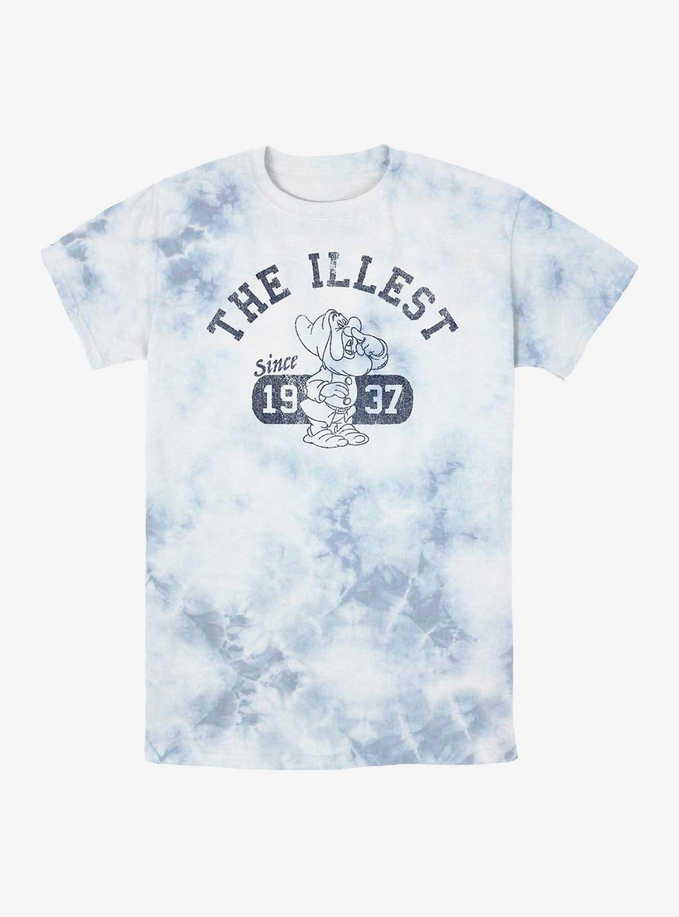 Disney Snow White And The Seven Dwarfs Illest Sneezy Tie-Dye T-Shirt, , hi-res