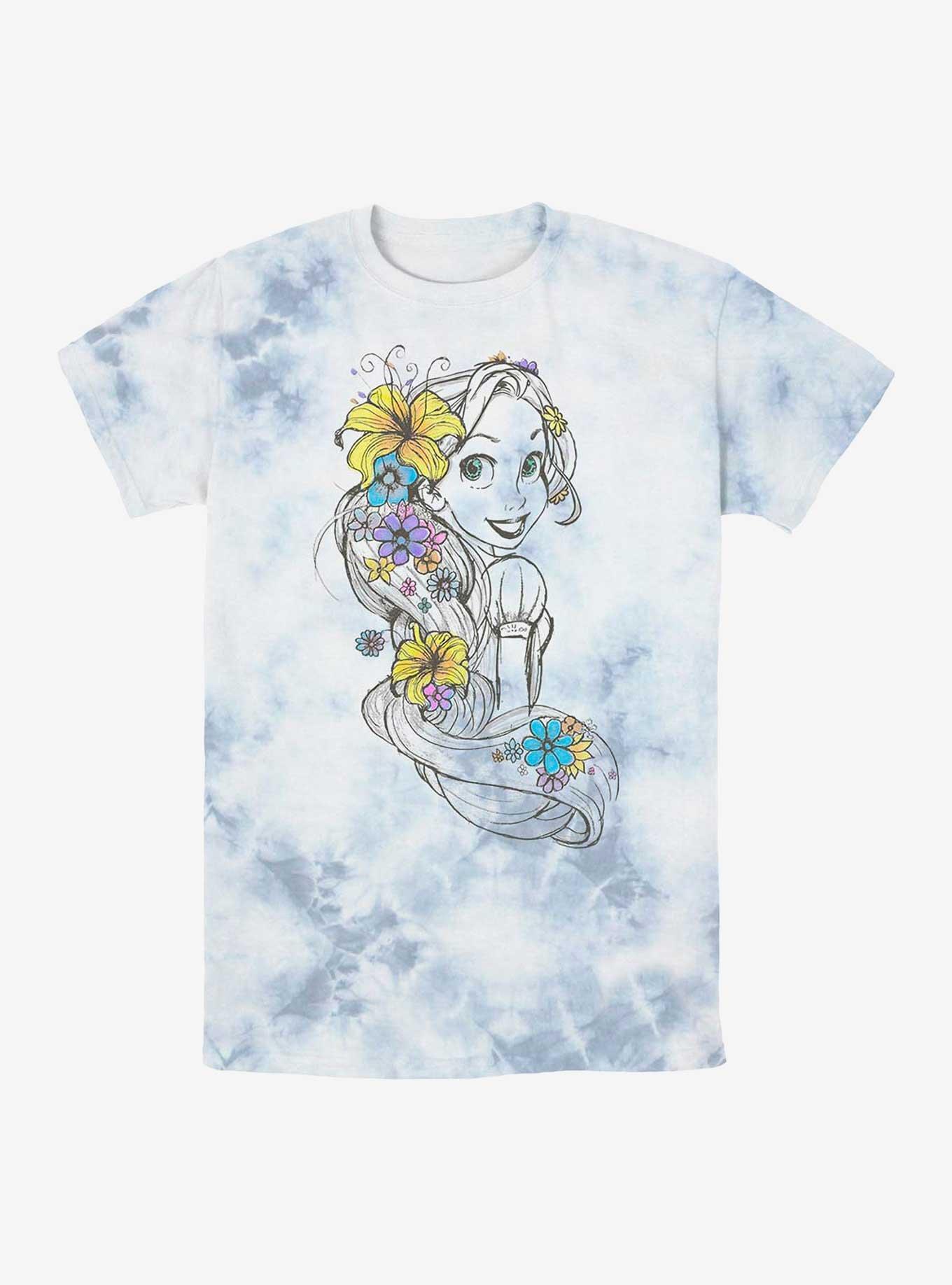 Disney Tangled Rapunzel Sketch Tie-Dye T-Shirt