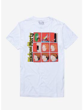 Rick And Morty Face Grid T-Shirt, , hi-res