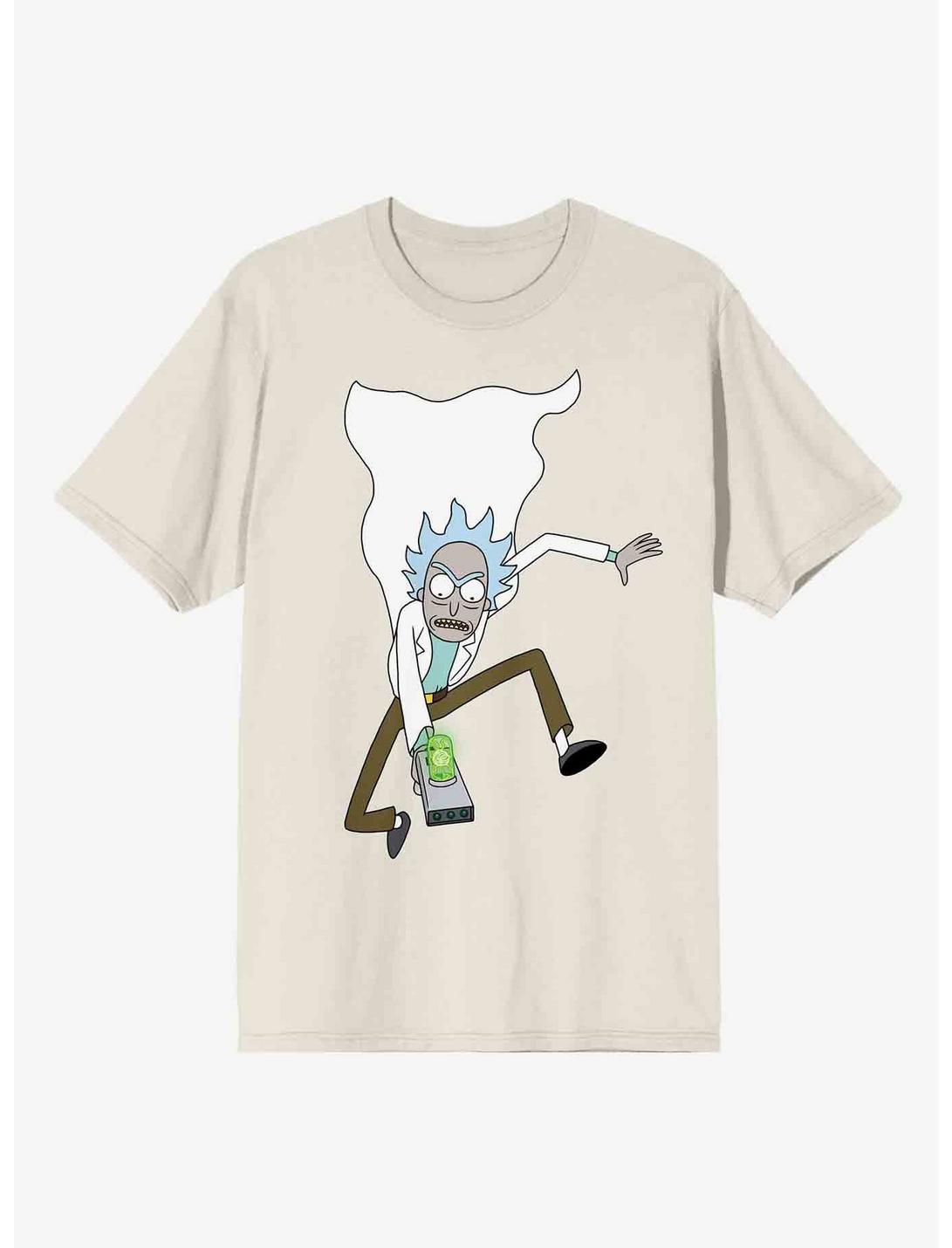 Rick And Morty Jumping Rick T-Shirt, NATURAL, hi-res