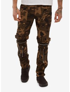 Camouflage & Hardware Straight Leg Pants, , hi-res