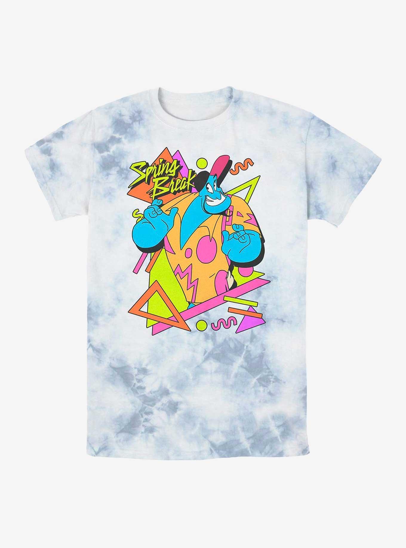 Disney Aladdin Spring Break Genie Tie-Dye T-Shirt, WHITEBLUE, hi-res