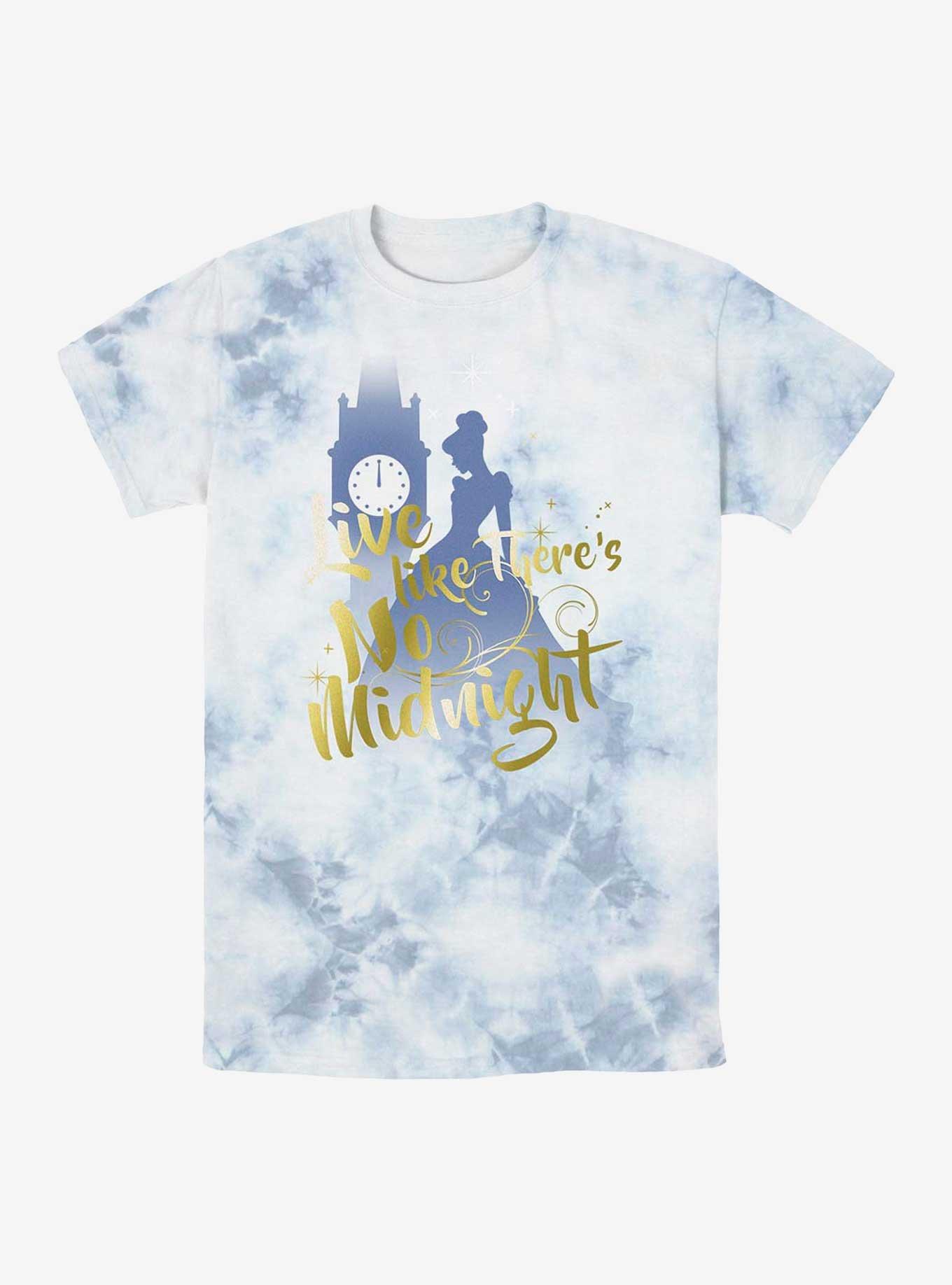 Disney Cinderella Live Like There's No Midnight Tie-Dye T-Shirt, WHITEBLUE, hi-res