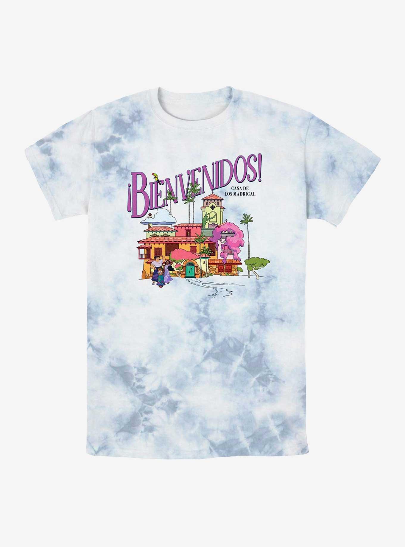Disney Encanto Bienvenidos Casa De Los Madrigal Tie-Dye T-Shirt, WHITEBLUE, hi-res