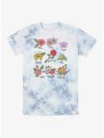 Disney Princesses Flowers Tie-Dye T-Shirt, WHITEBLUE, hi-res