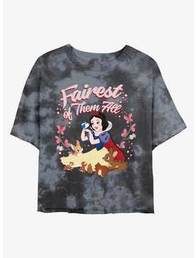 Disney Snow White And The Seven Dwarfs Magical Love Tie-Dye Womens Crop T-Shirt, , hi-res