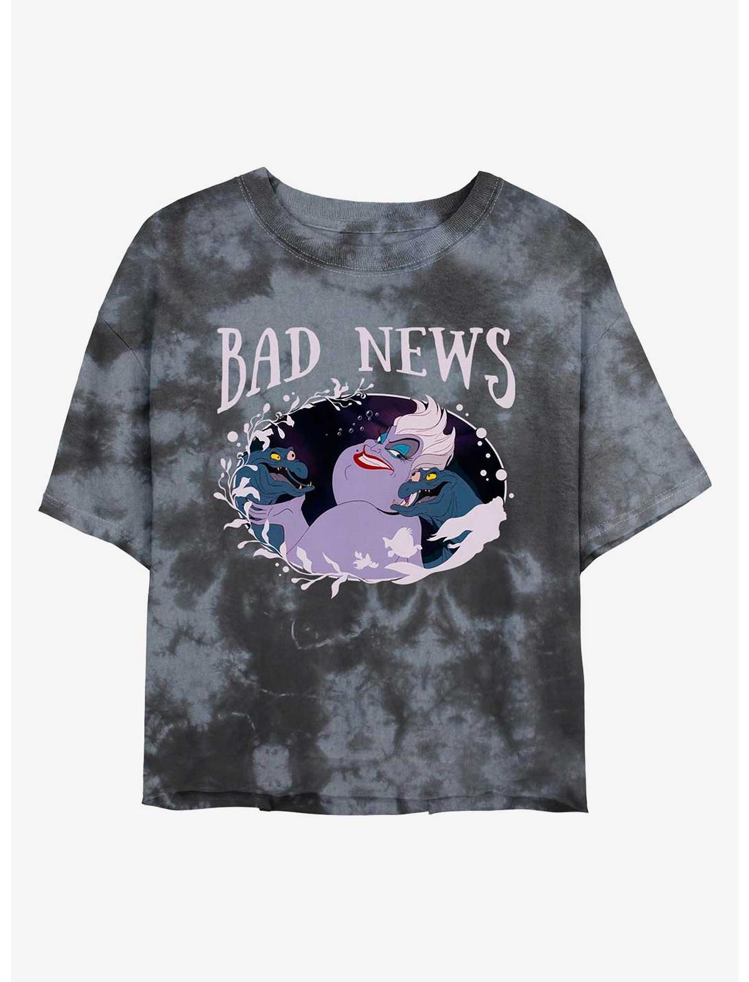Disney Villains Hi Haters Tie-Dye Womens Crop T-Shirt, BLKCHAR, hi-res