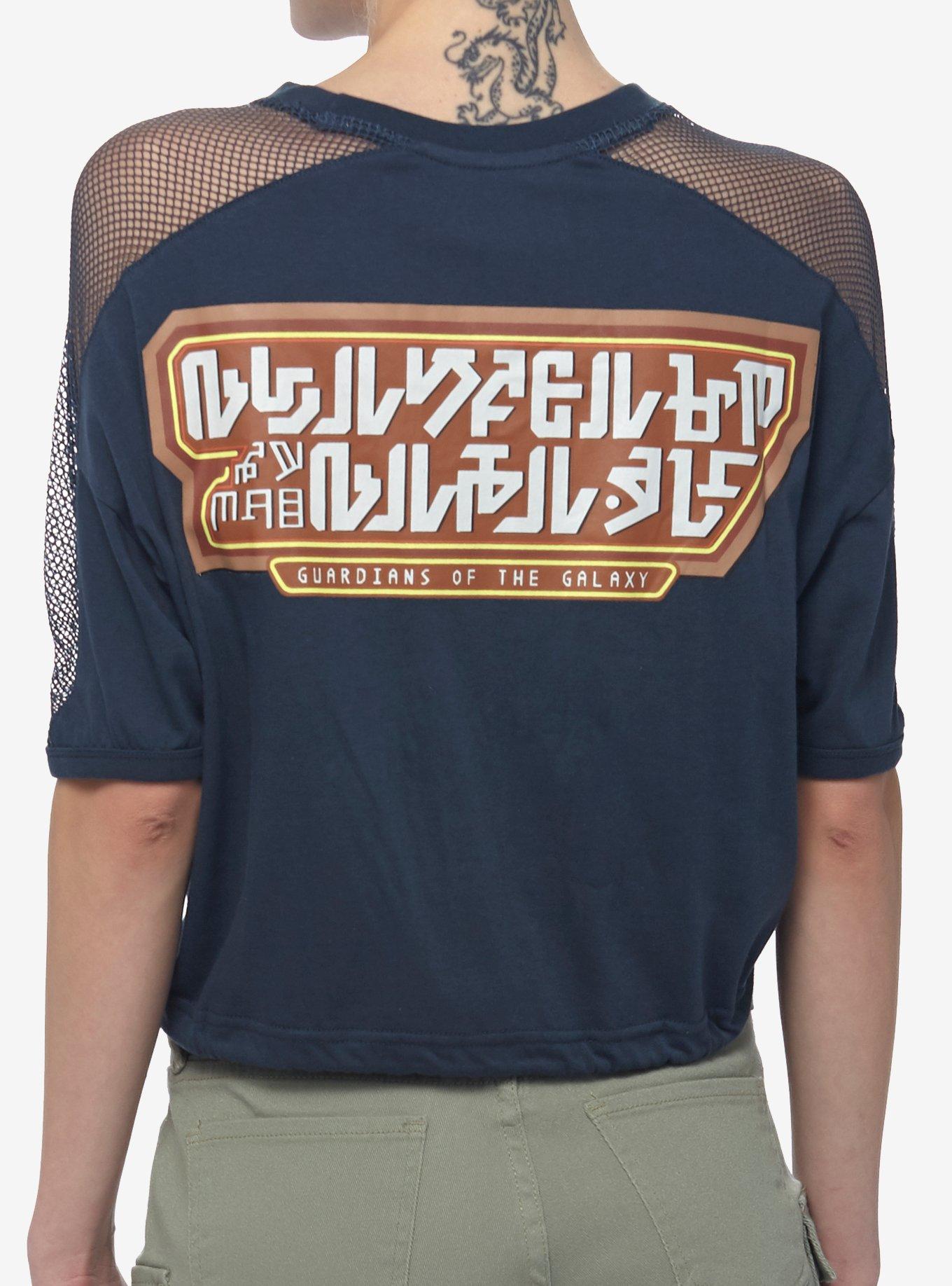 Her Universe Marvel Guardians Of The Galaxy: Volume 3 Rocket Mesh Girls Top, MULTI, hi-res