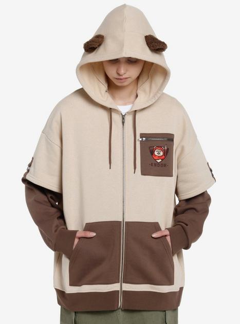 Star Wars - Ewok Forest - Women's Oversized Fleece Hoodie Sweatshirt main image 1