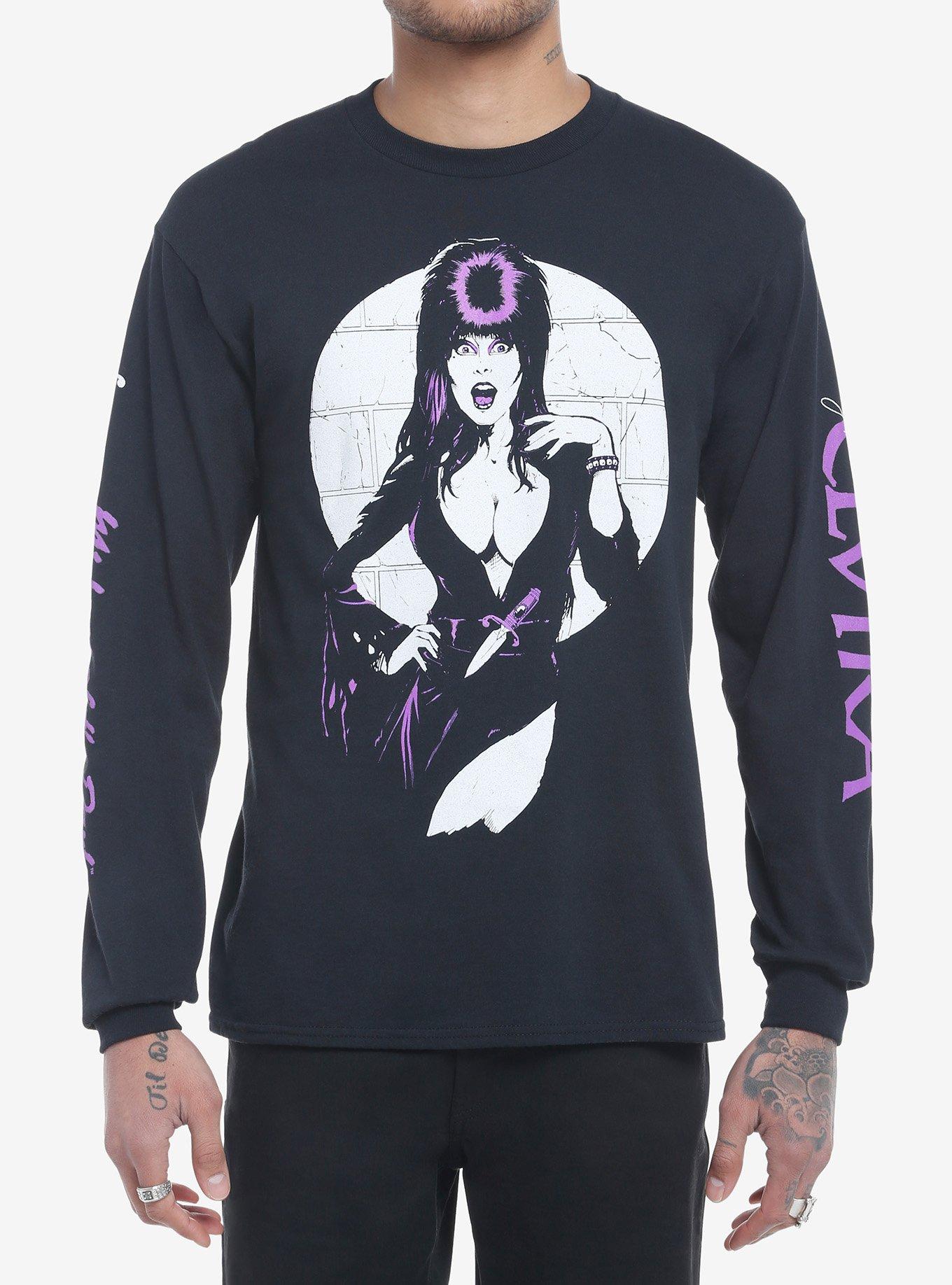 Elvira Mistress Of The Dark Long-Sleeve T-Shirt By Fright Rags