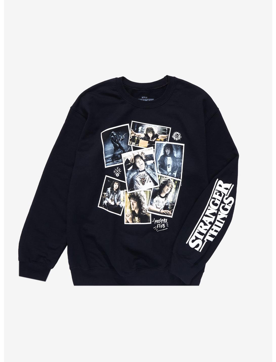 Stranger Things Eddie Collage Sweatshirt, BLACK, hi-res
