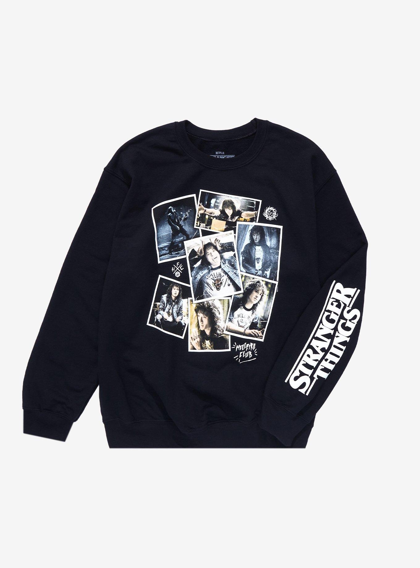 Stranger Things Eddie Collage Sweatshirt, BLACK, hi-res