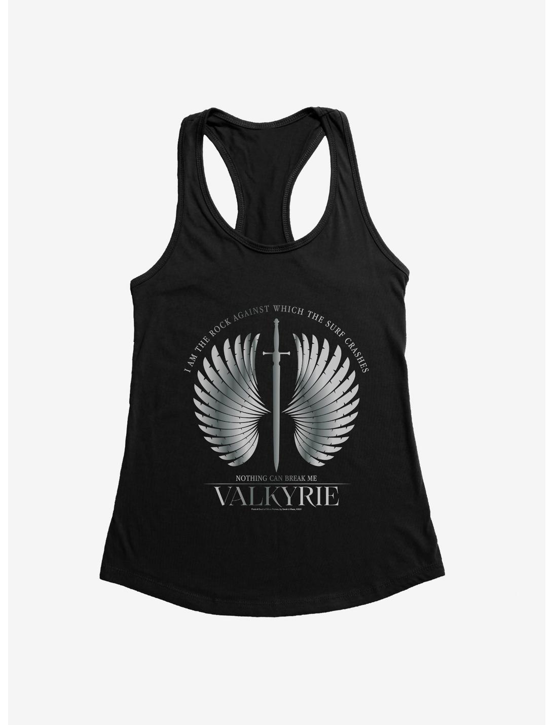 A Court Of Silver Flames Valkyrie Wings Girls Tank, BLACK, hi-res
