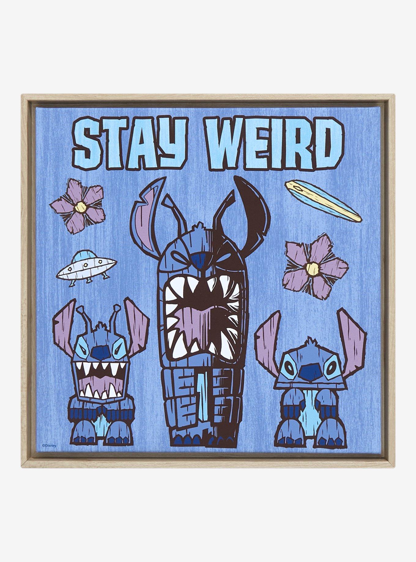 Disney Lilo & Stitch Stay Weird Canvas Wall Art, , hi-res