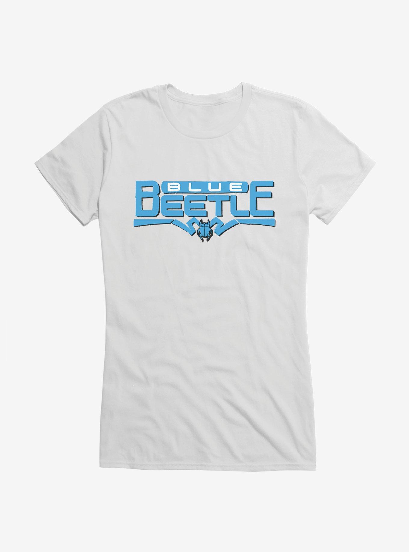 DC Comics Blue Beetle Logo Girls T-Shirt, WHITE, hi-res