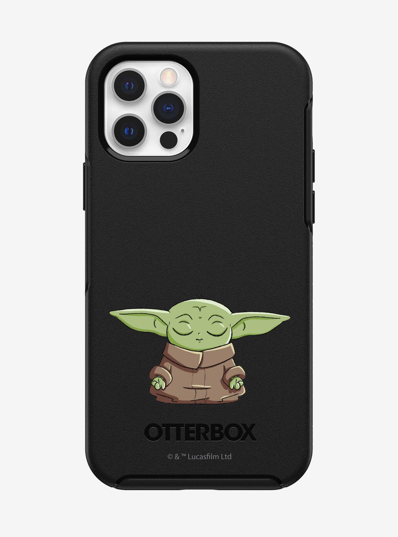 Star Wars The Mandalorian Grogu Symmetry Series Black iPhone 12