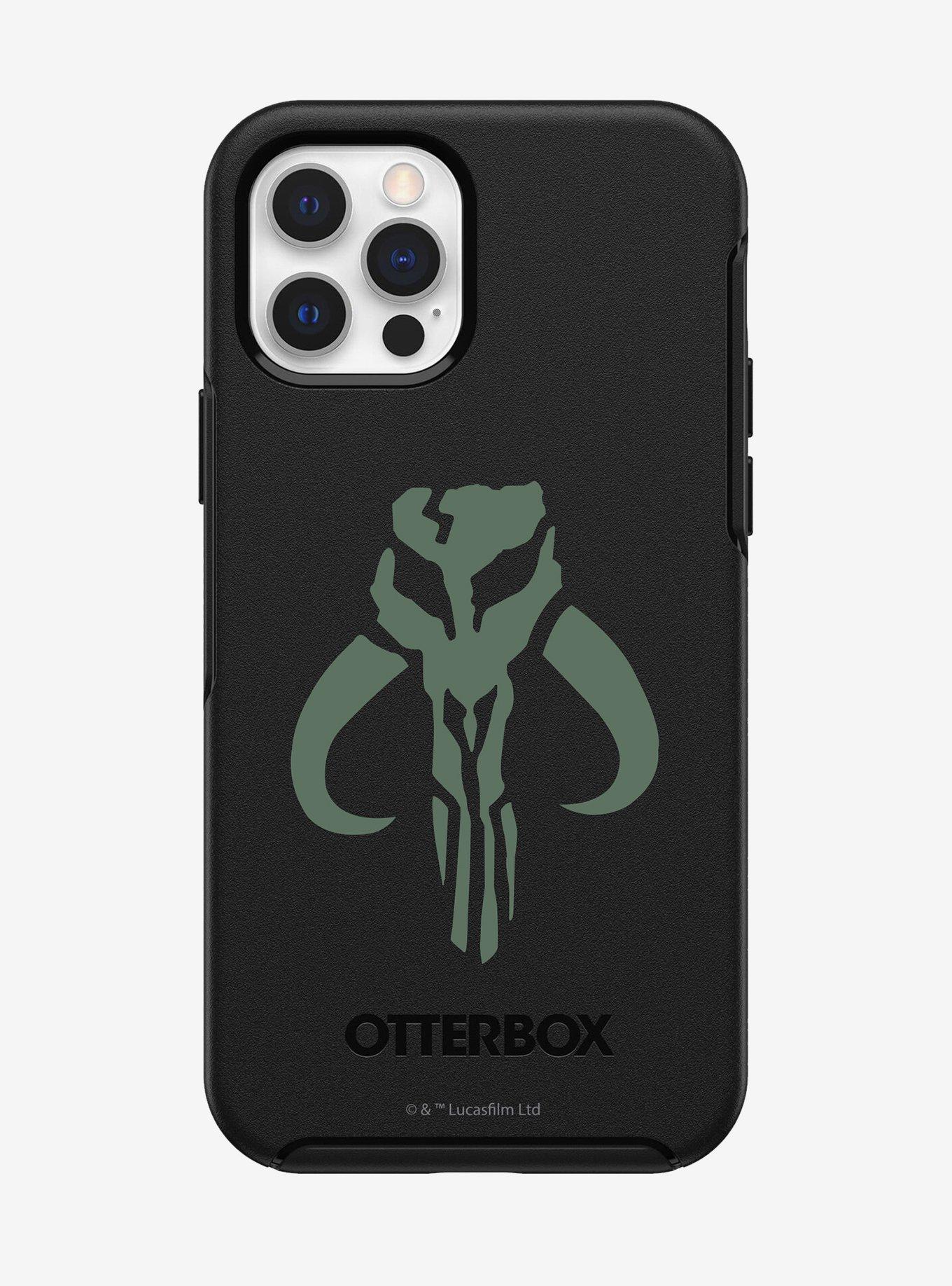 Star Wars The Mandalorian Mythosaur Symmetry Series Black iPhone 12 iPhone 12 Pro Case