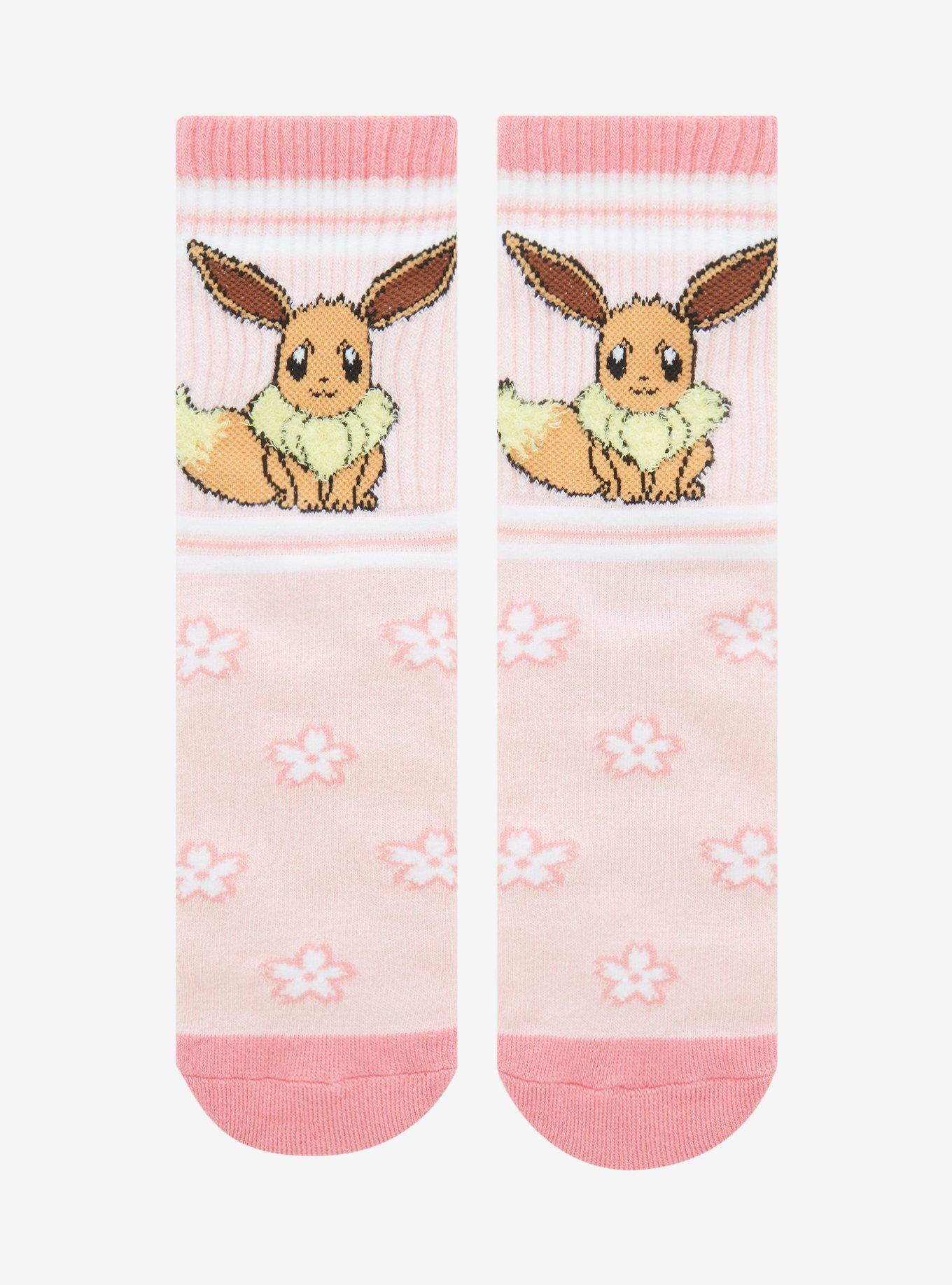 Pokemon Eevee Flower Varsity Crew Socks, , hi-res
