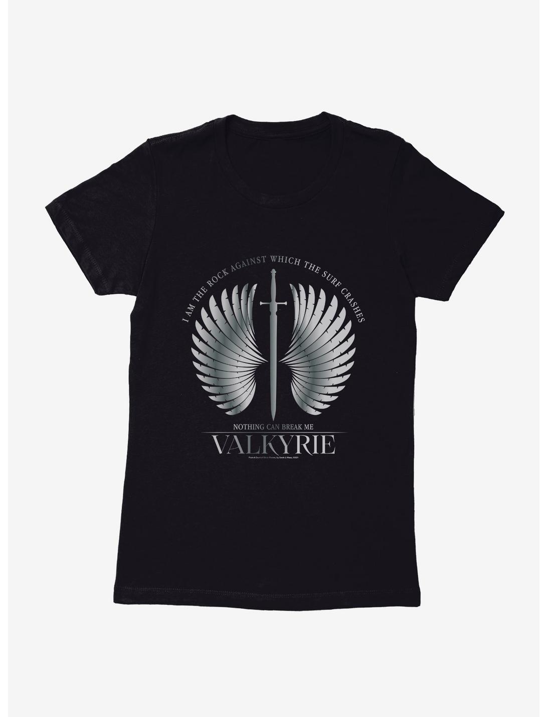 A Court Of Silver Flames Valkyrie Wings Womens T-Shirt, BLACK, hi-res
