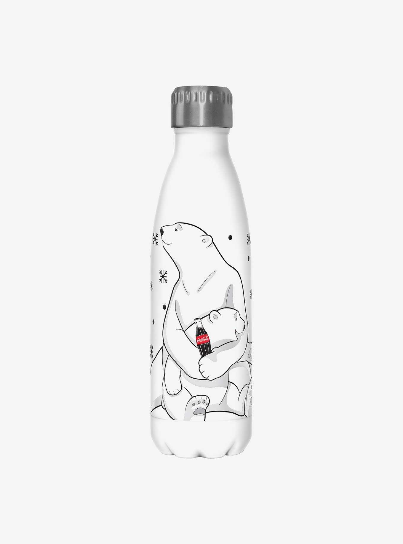 Coke Coca-Cola Polar Bear Snowflakes Water Bottle, , hi-res