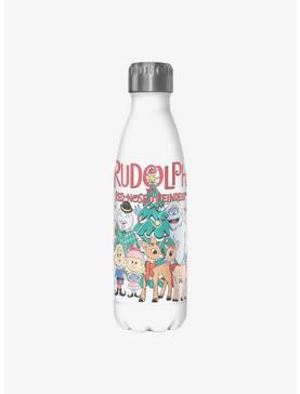 Rudolph The Red-Nosed Reindeer Christmas Group Water Bottle, , hi-res