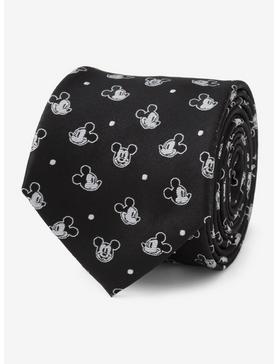 Disney Mickey Mouse Dot Black Men's Tie, , hi-res