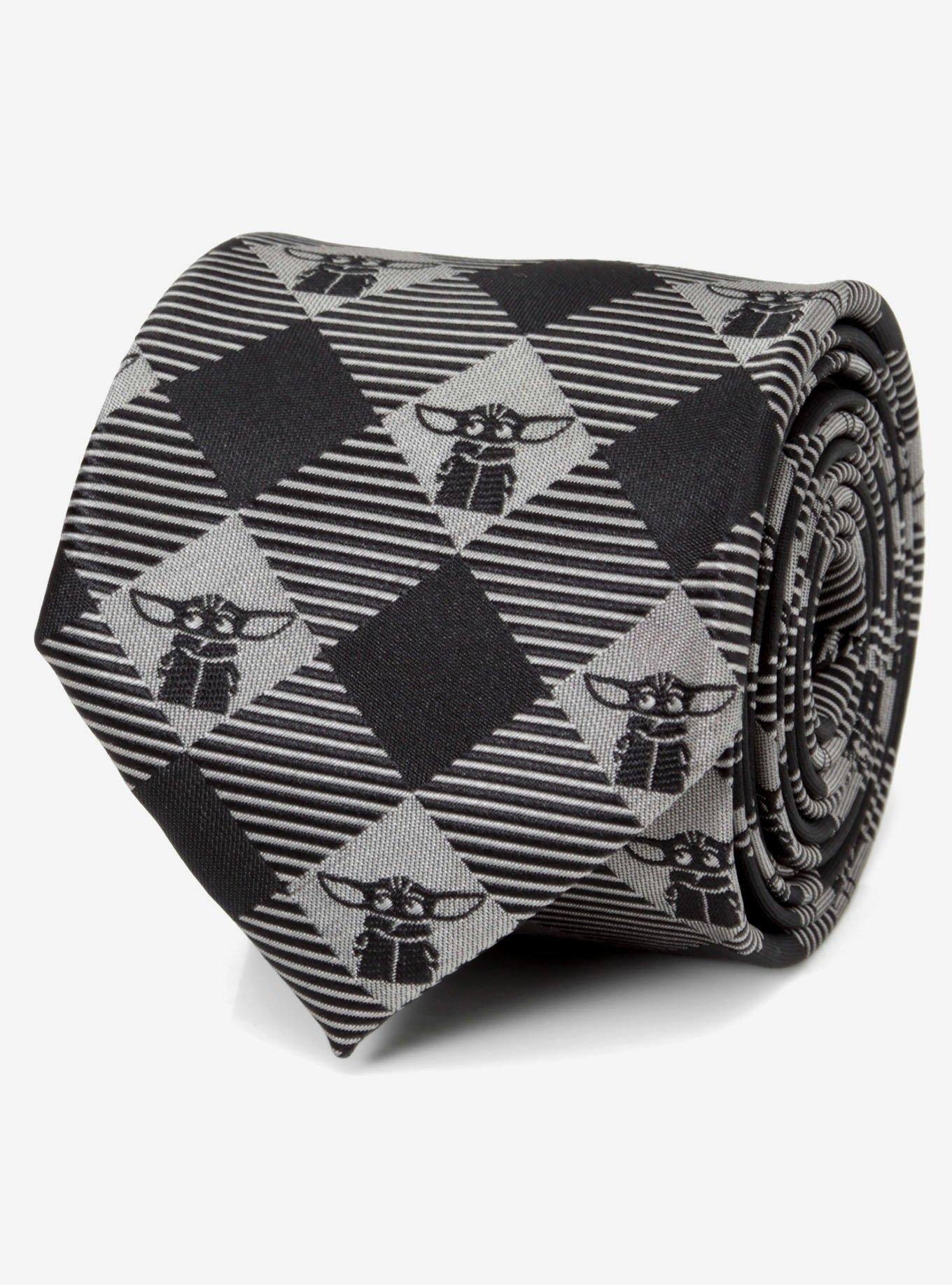 Star Wars The Mandalorian The Child Checkered Men's Tie, , hi-res