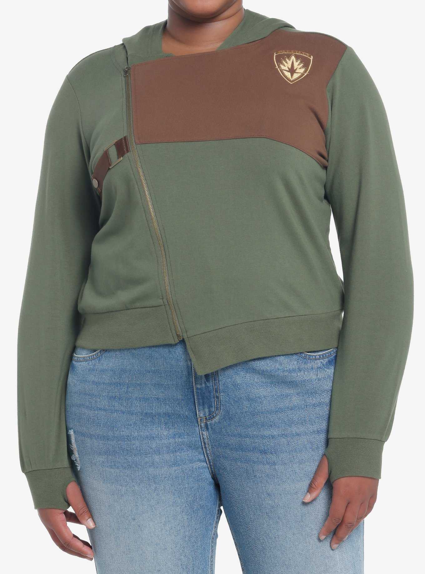 Her Universe Marvel Guardians Of The Galaxy: Volume 3 Gamora Hoodie Plus Size, , hi-res