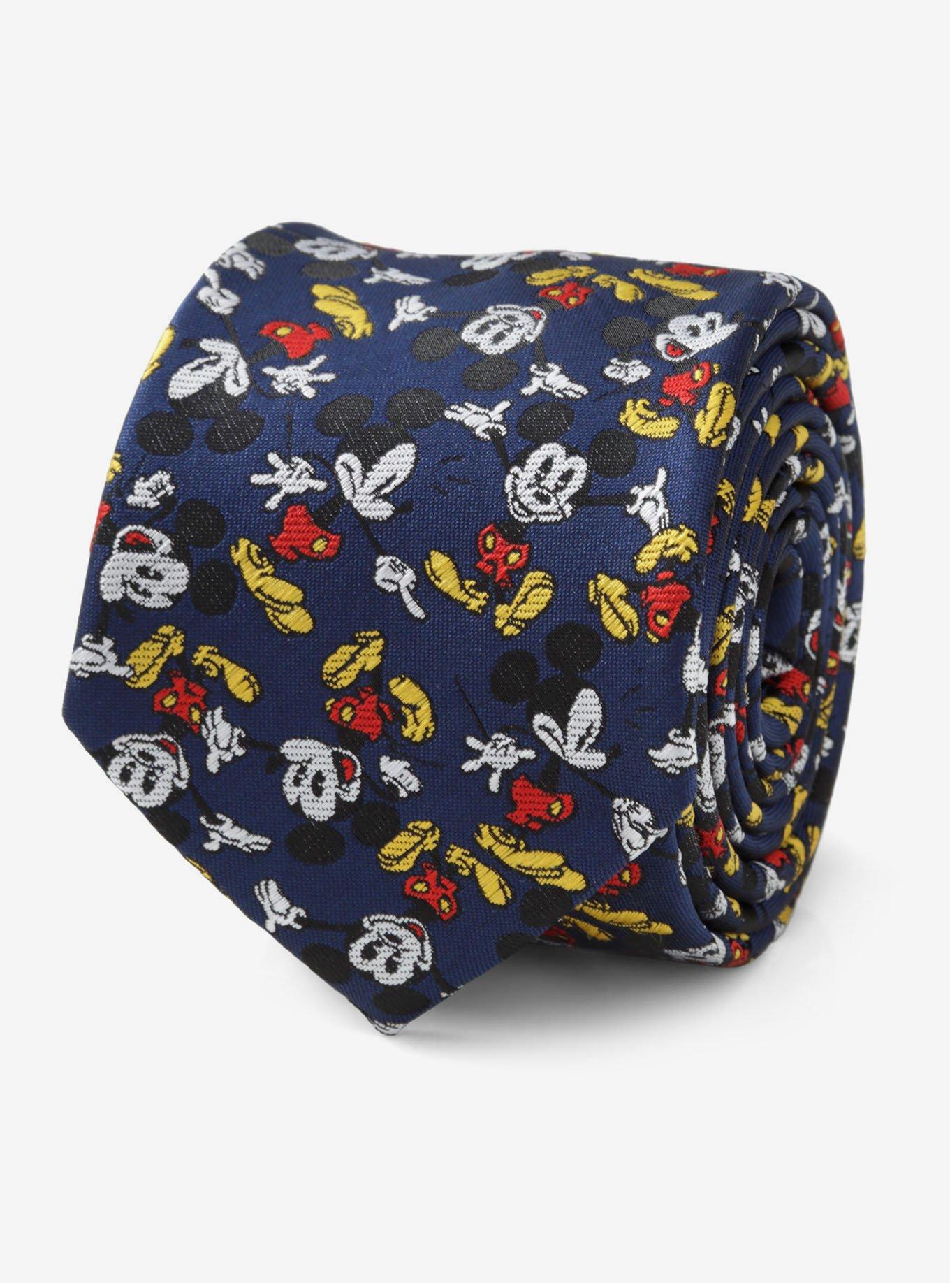 Disney Mickey Mouse Action Navy Men's Tie, , hi-res