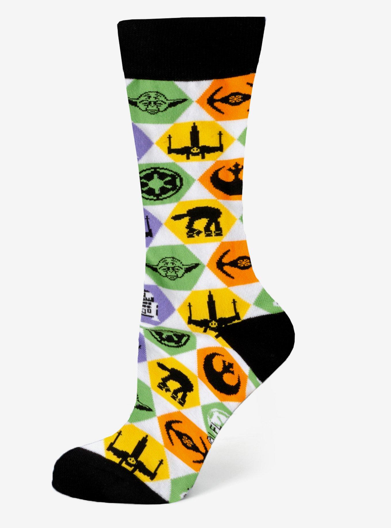 Star Wars Icons Multicolor Crew Socks, , hi-res