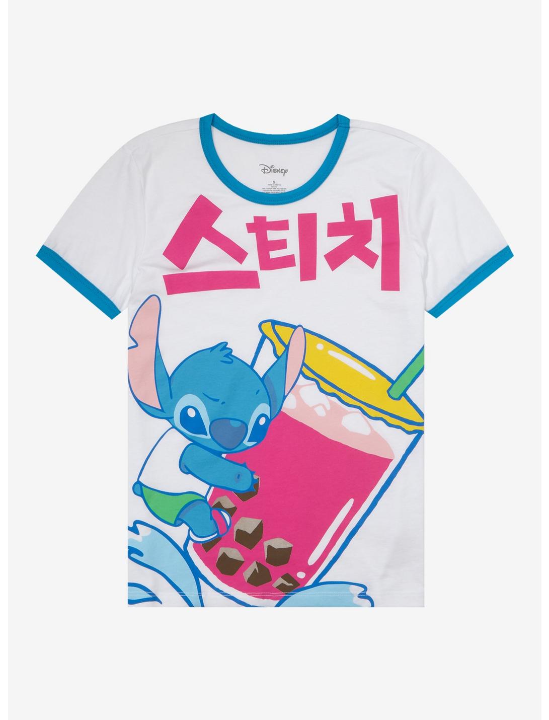 Disney Lilo & Stitch Boba Girls Ringer T-Shirt, MULTI, hi-res