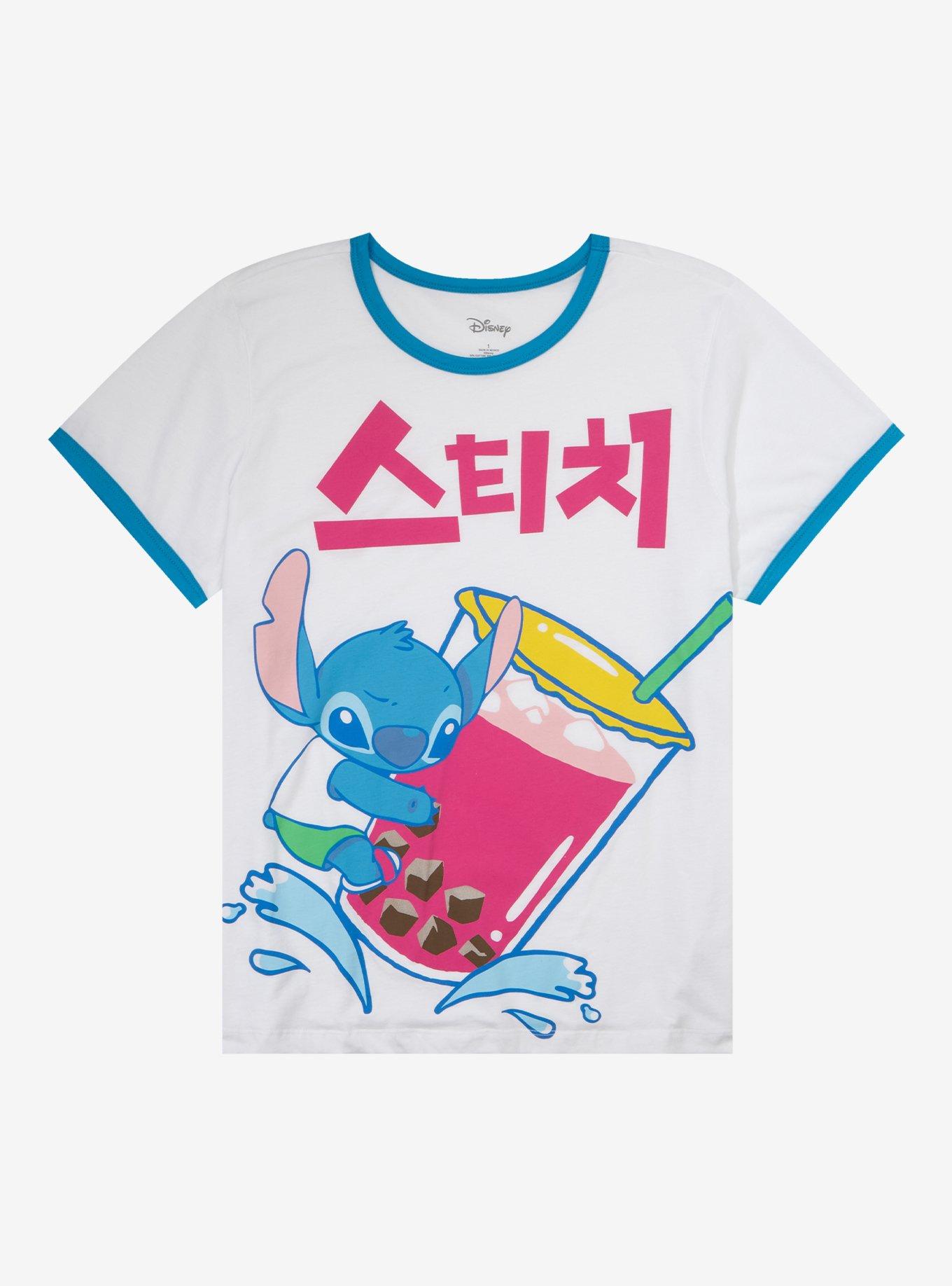Disney Lilo & Stitch Boba Girls Ringer T-Shirt Plus Size, MULTI, hi-res