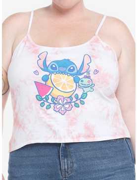 Disney Lilo & Stitch Fruit Tie-Dye Crop Girls Tank Top Plus Size, , hi-res