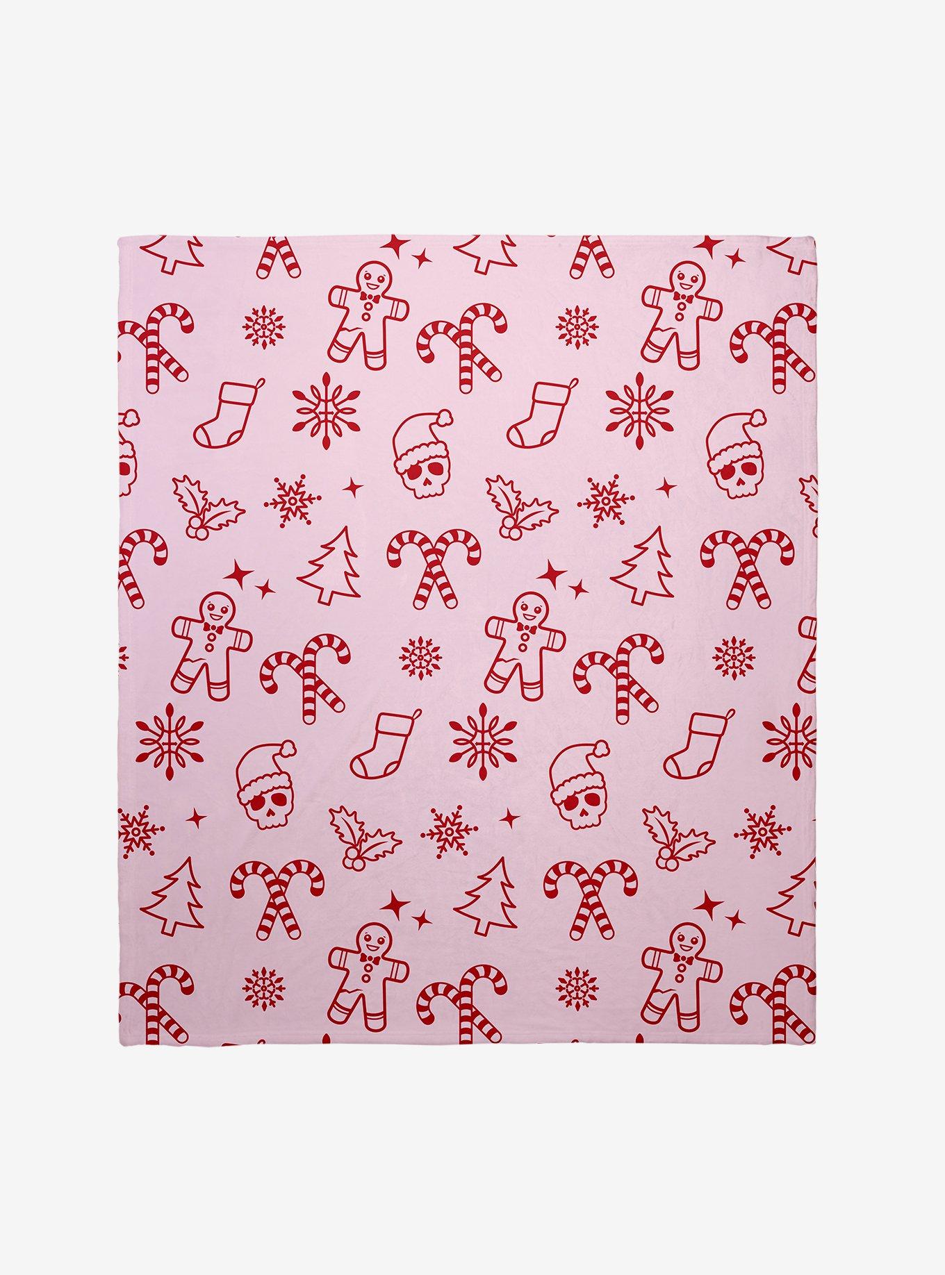 Creepy Christmas Throw Blanket