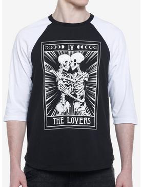 Lovers Skeleton Tarot Raglan T-Shirt, , hi-res