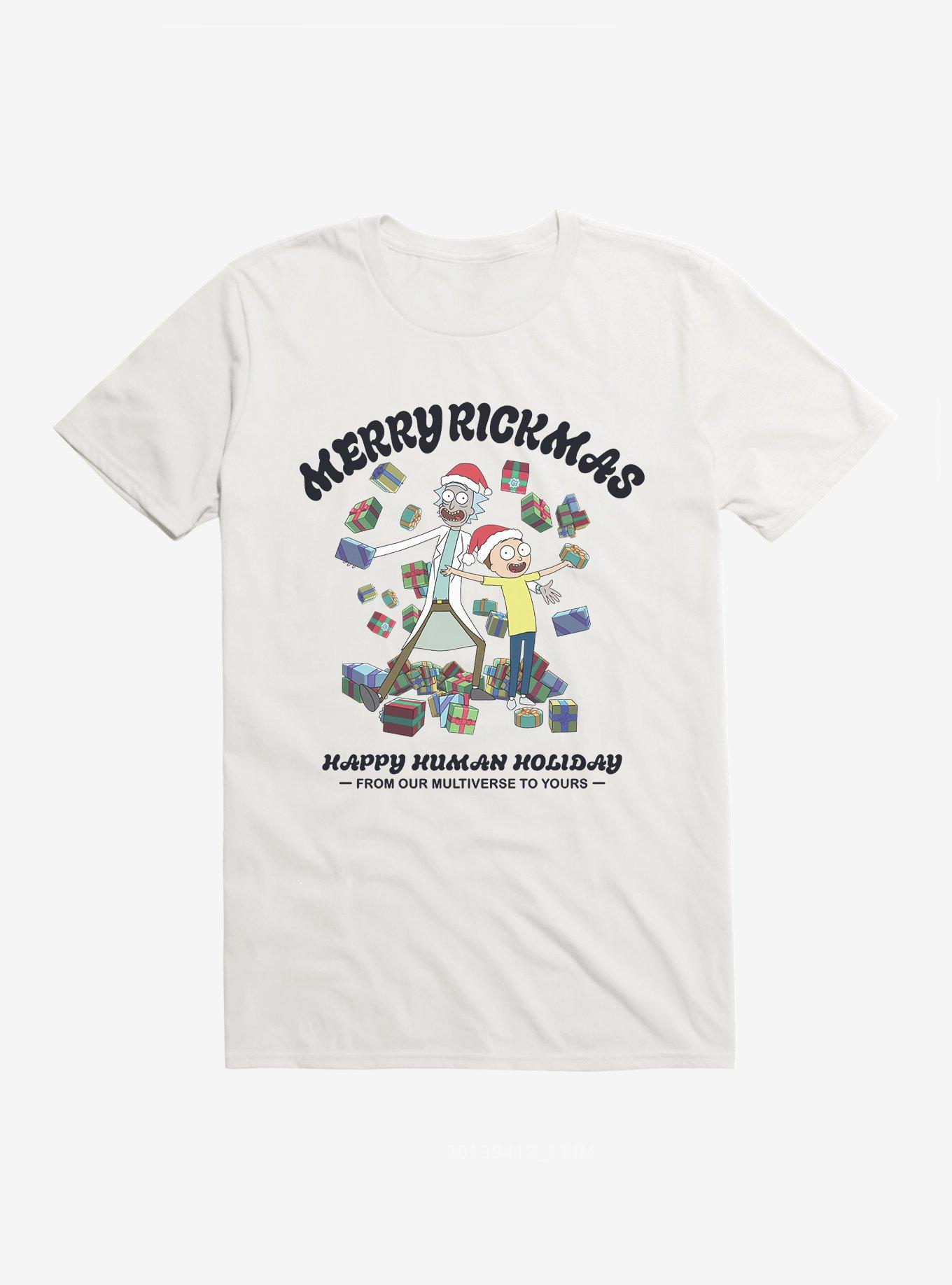Rick And Morty Happy Human Holiday T-Shirt, , hi-res