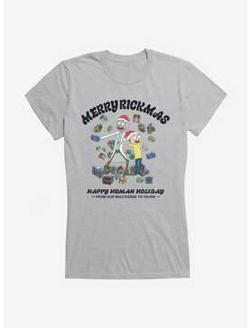 Rick And Morty Happy Human Holiday Girls T-Shirt, , hi-res