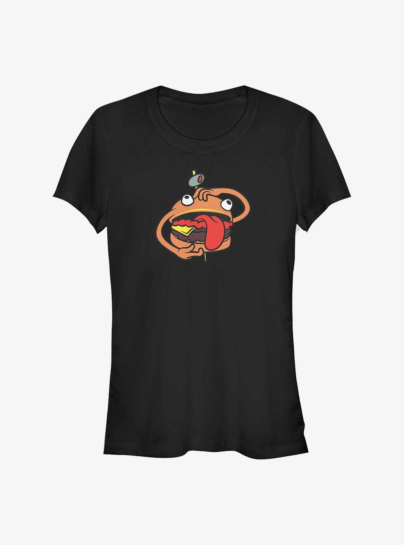 Fortnite Durrr Burger Girls T-Shirt, BLACK, hi-res