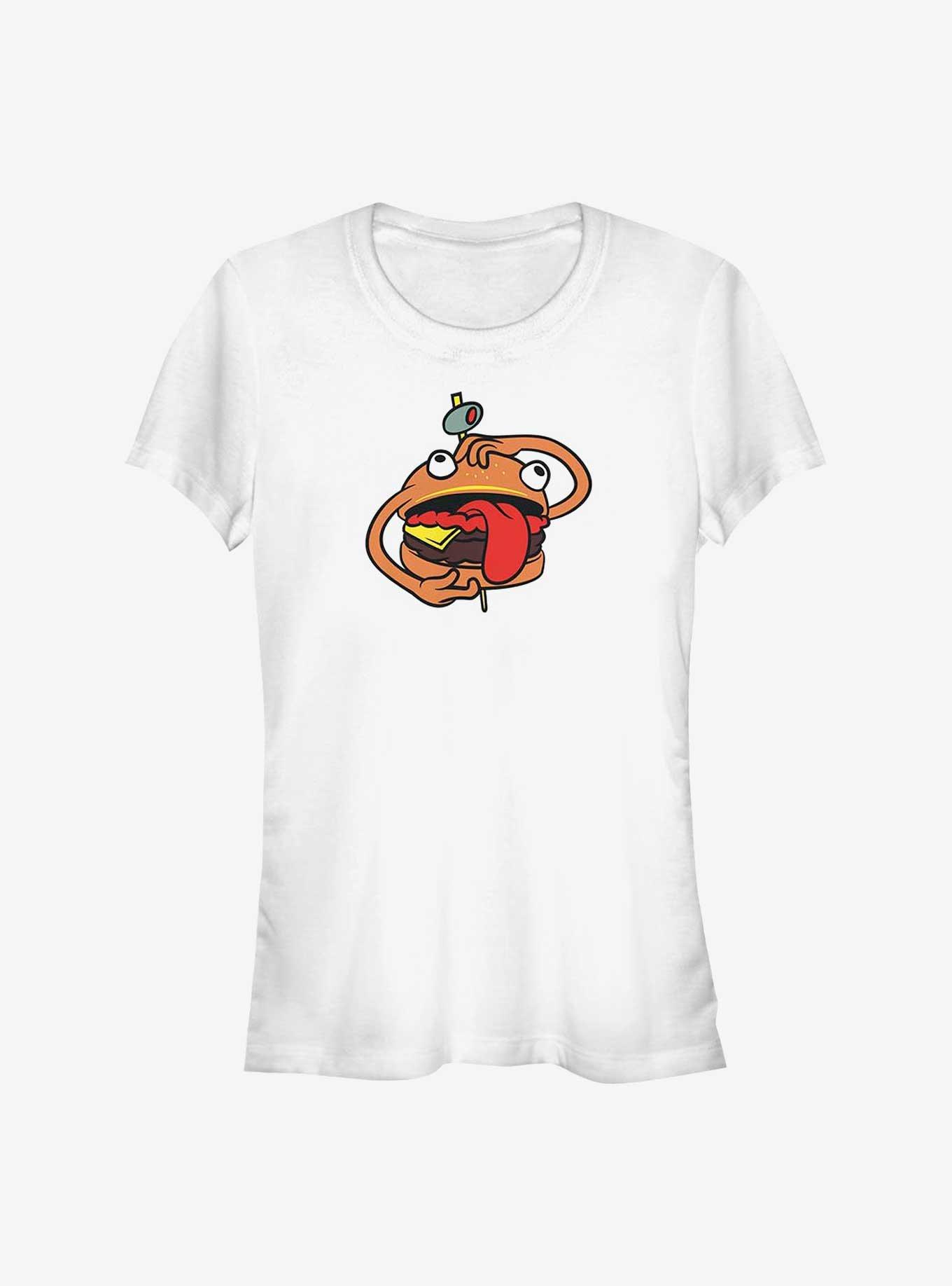 Fortnite Durrr Burger Girls T-Shirt, WHITE, hi-res