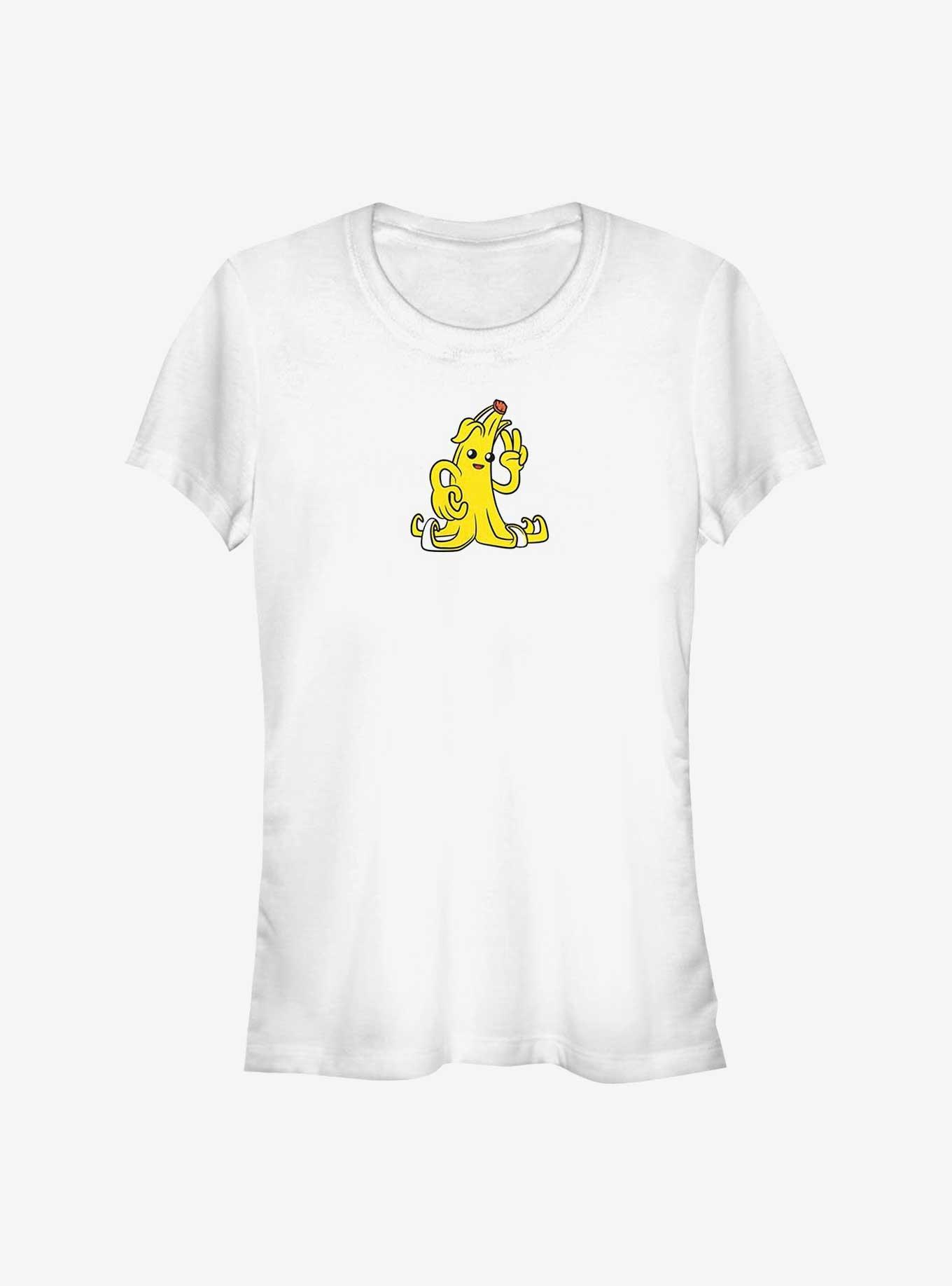 Fortnite Banana Peely Peace Girls T-Shirt, WHITE, hi-res