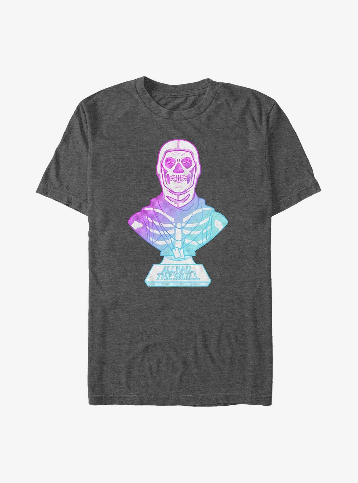 Fortnite Hail Skull T-Shirt, CHAR HTR, hi-res