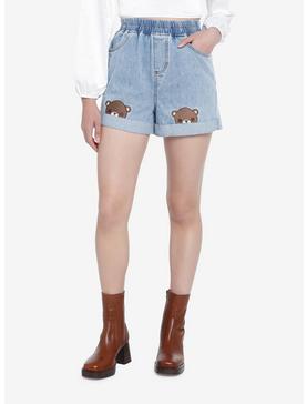Sweet Society Teddy Bears Embroidered Mom Shorts, , hi-res