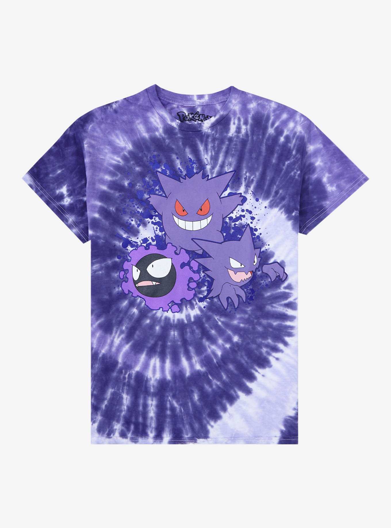 Pokemon Gastly Evolution Tie-Dye T-Shirt, , hi-res