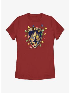 Marvel Guardians of the Galaxy Christmas Lights Badge Womens T-Shirt, , hi-res