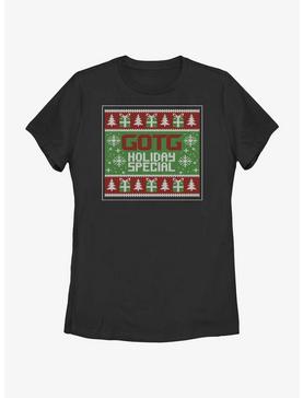 Marvel Guardians of the Galaxy Ugly Christmas Sweater Pattern Holiday Special Womens T-Shirt, , hi-res