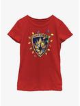 Marvel Guardians of the Galaxy Christmas Lights Badge Youth Girls T-Shirt, RED, hi-res