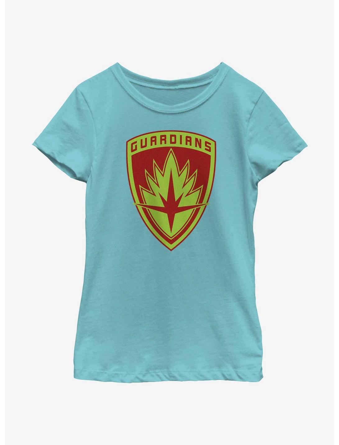 Marvel Guardians of the Galaxy Guardian Badge Youth Girls T-Shirt, TAHI BLUE, hi-res