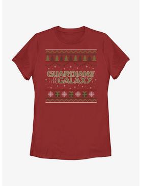 Marvel Guardians of the Galaxy Ugly Christmas Sweater Pattern Galaxy Womens T-Shirt, , hi-res